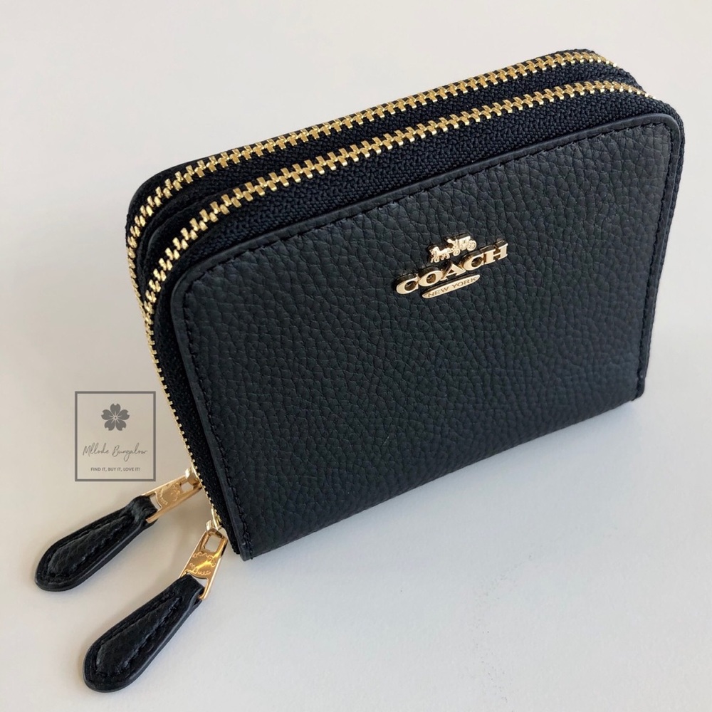 Coach - Double Zip-Around Wallet - Logo (Black)